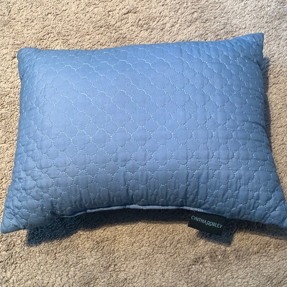 Light blue decorative pillow